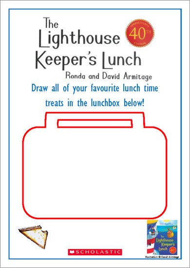 The Lighthouse Keeper's Lunch Drawing Lunchbox Activity