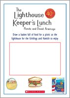 The Lighthouse Keeper's Lunch Drawing Picnic Food Activity