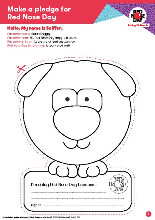 Red Nose Day Printables Free Word Search