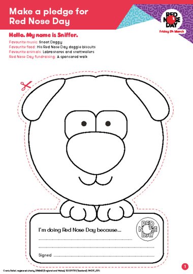 Red Nose Day Worksheets