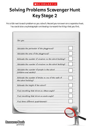 KS2 Maths Scavenger Hunt (2) - Scholastic Shop