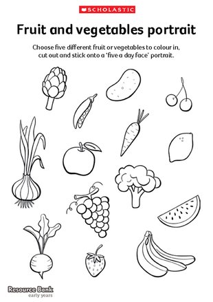 Download Fruit and vegetables portrait - Scholastic Shop