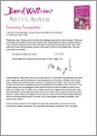 Awful Auntie - Exploring Typography (2 pages)