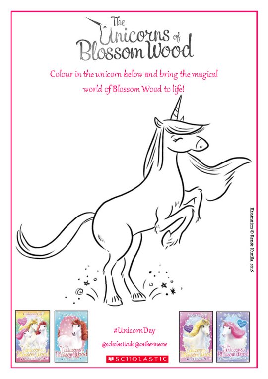Colour in a Unicorn Activity Sheet