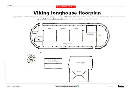 Viking Longhouse Floor Plan