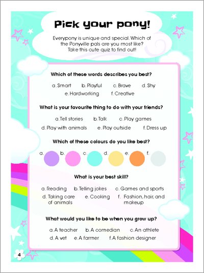 My Little Pony Pick Your Pony Quiz Scholastic Shop