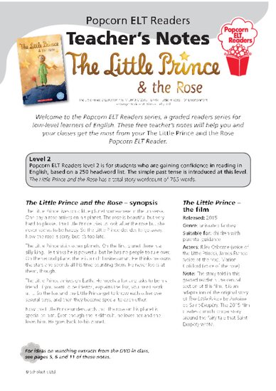 The Little Prince and the Rose Teacher's Notes