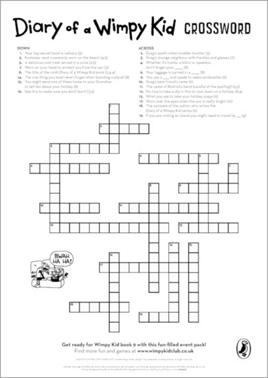 Diary of a Wimpy Kid: The Long Haul - Crossword