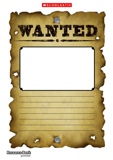 wanted poster templates