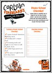 Captain Firebeard's School for Pirates - Checklist (1 page)