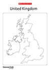 Blank United Kingdom map