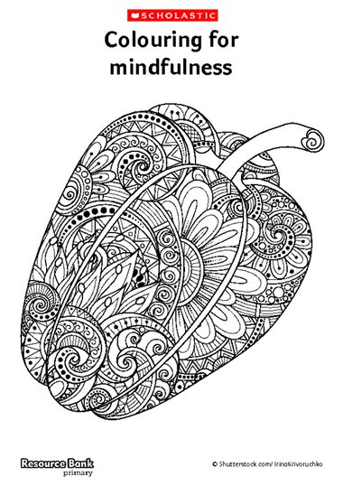 Mindfulness Colouring Sheets Primary Ks1 And Ks2 Teaching Resource Scholastic 