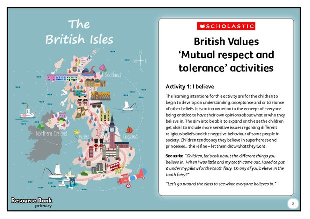 British Values Mutual Respect And Tolerance Primary Ks1 Ks2 Teaching Resource Scholastic