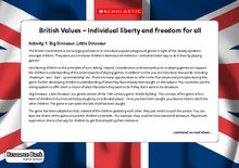 British values – Individual liberty