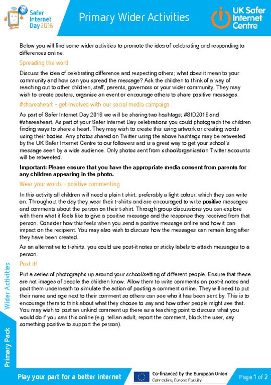 Safer Wider Activities Scholastic Shop