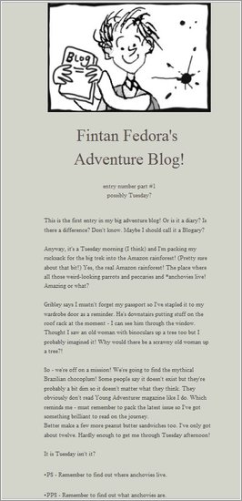 Fintan Fedora's Adventure Blog #1 