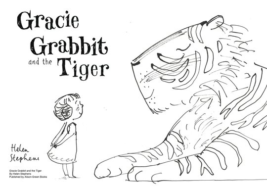 Gracie Grabbit and the Tiger – colouring sheet