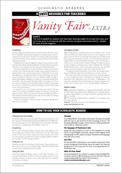 Vanity Fair - Sample Page