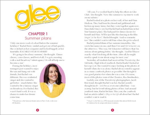 Glee 3: Summer Break - Sample Page