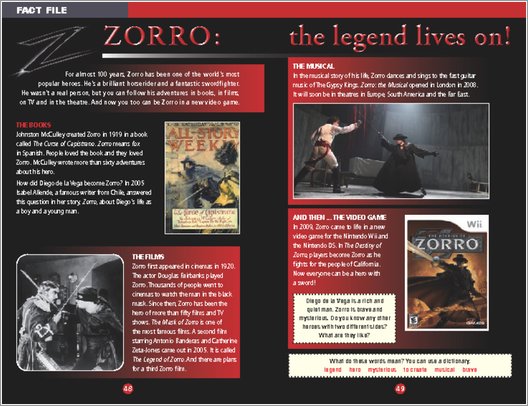 The Mask of Zorro - Sample Page