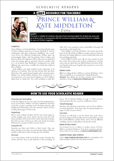 Prince William and Kate Middleton - Resource Sheet and Answers