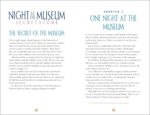 Night at the Museum: Secret of the Tomb - Sample Page
