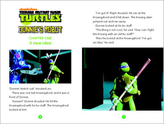 Teenage Mutant Ninja Turtles: Donnie's Robot Sample Page