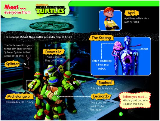 Teenage Mutant Ninja Turtles: Rise of the Turtles Sample Page