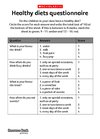 Healthy diets questionnaire
