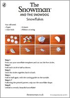 The Snowman and the Snowdog Snowflakes Activity 