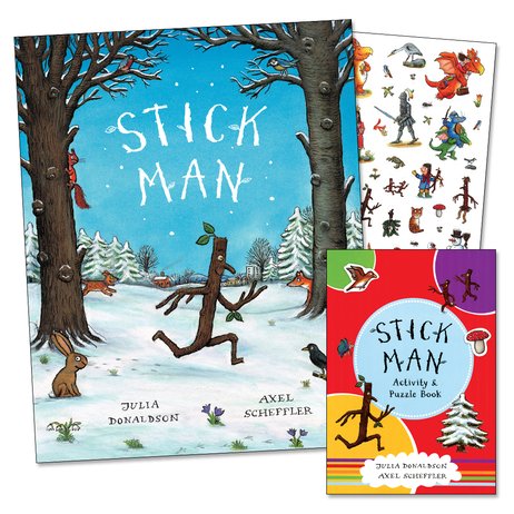 Stick Man with FREE Mini Stick Man Activity and Puzzle Book