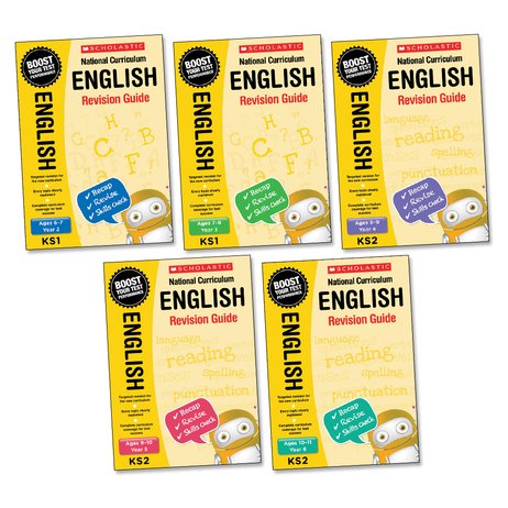 National Curriculum Revision: English Revision Guides Pack x 5