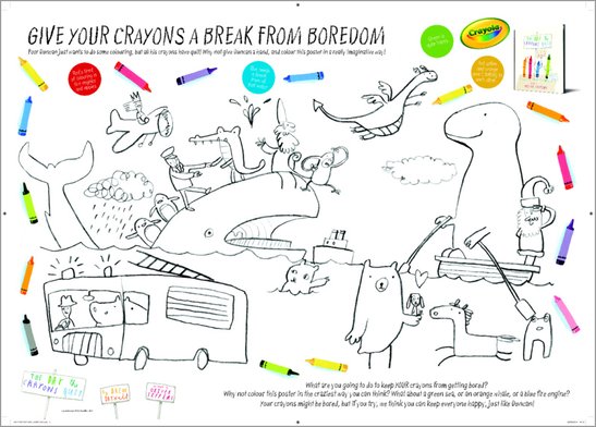 The Day the Crayons Quit - Colouring Activity