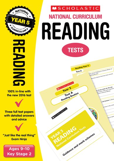 National Curriculum SATs Tests: Reading Tests (Year 5) x 6