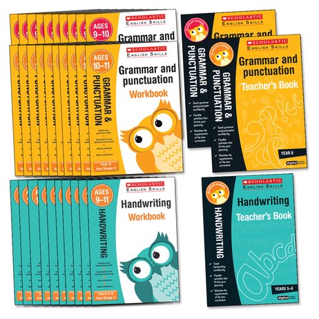 Scholastic English Skills: Grammar and Punctuation/Handwriting Years 5-6 Pack x 93