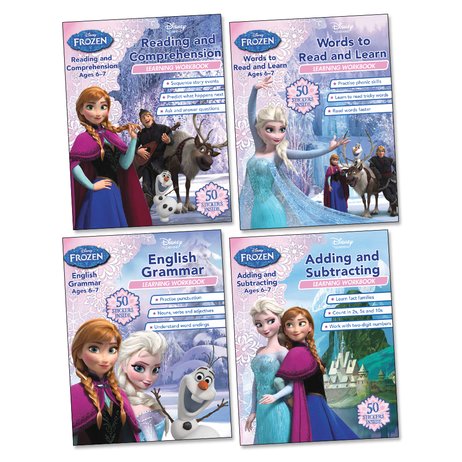 Disney Frozen Learning Workbooks Ages 6-7 Pack