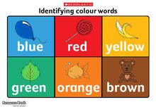 Identifying colour words poster