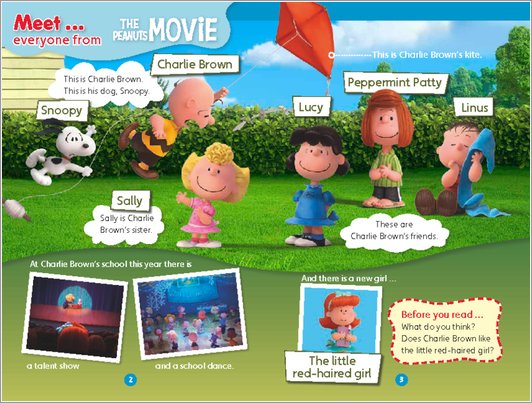 Peanuts: The Movie - Meet sample page