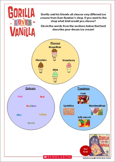 Gorilla Loves Vanilla Dream Ice Cream