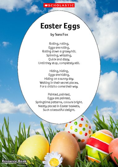 Easter Eggs Poem Primary Ks1 Ks2 Teaching Resource Scholastic