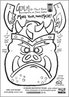 Make your own Goblin mask - Free Downloadable