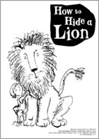 How to Hide a Lion Colouring Activity Sheet
