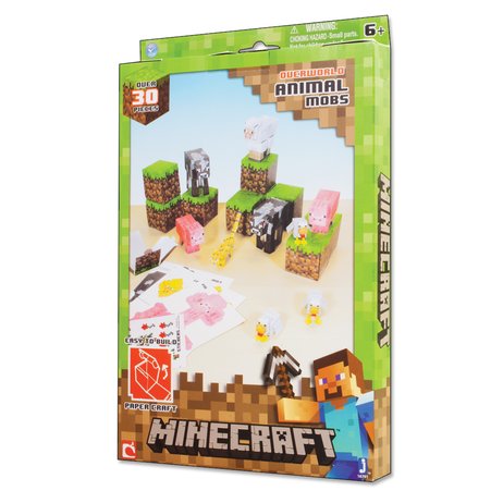 Minecraft Papercraft Animal Mob Figures New With Stickers