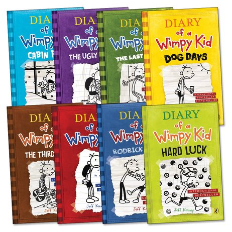 Diary of a Wimpy Kid Pack x 8