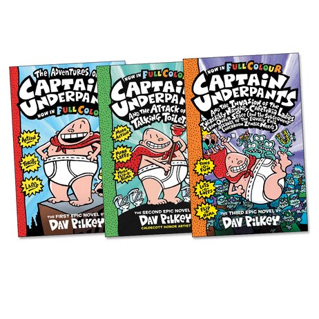 Captain Underpants Colour Pack x 3
