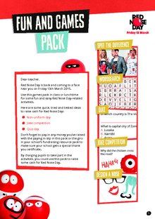 Red Nose Day games pack