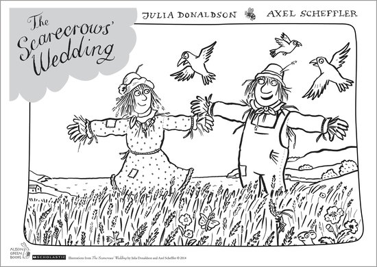 The Scarecrows' Wedding colouring sheet