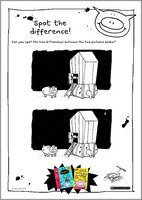 Pig - spot the difference activity sheets