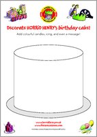 Horrid Henry's Birthday Cake