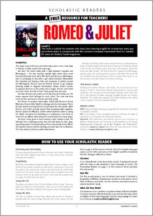 Romeo & Juliet – Resource Sheets & Answers - Mary Glasgow Magazines